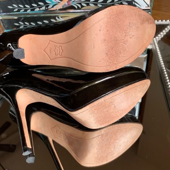 Joan & David Dark Green Patent Leather Formal Heels - Picture 13 of 13